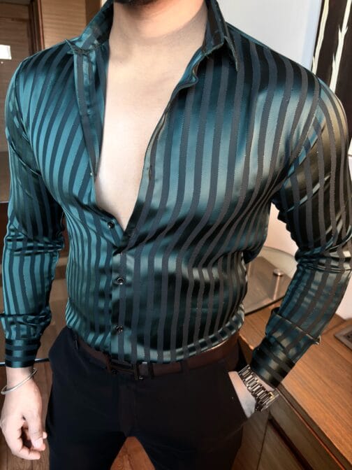 UA Premium Emerald Stripes Shirt