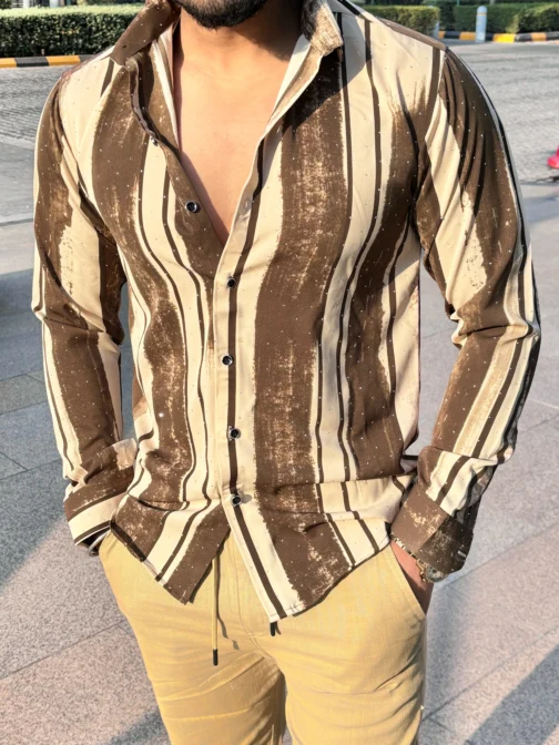 UA Desert Mirage Striped Regular fit Casual Shirt