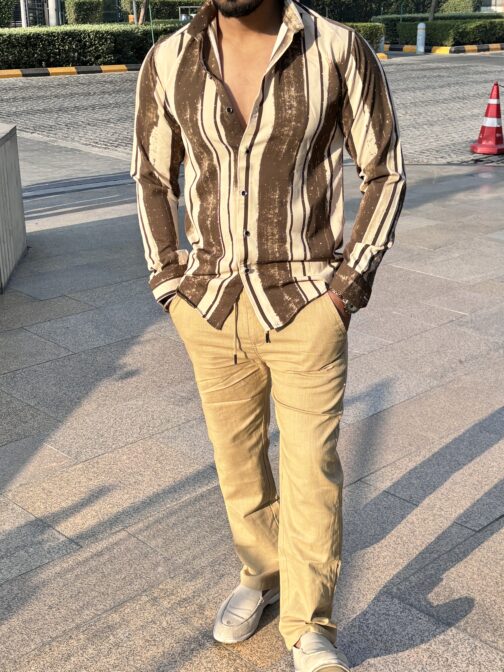 UA Desert Mirage Striped Regular fit Casual Shirt - Image 2
