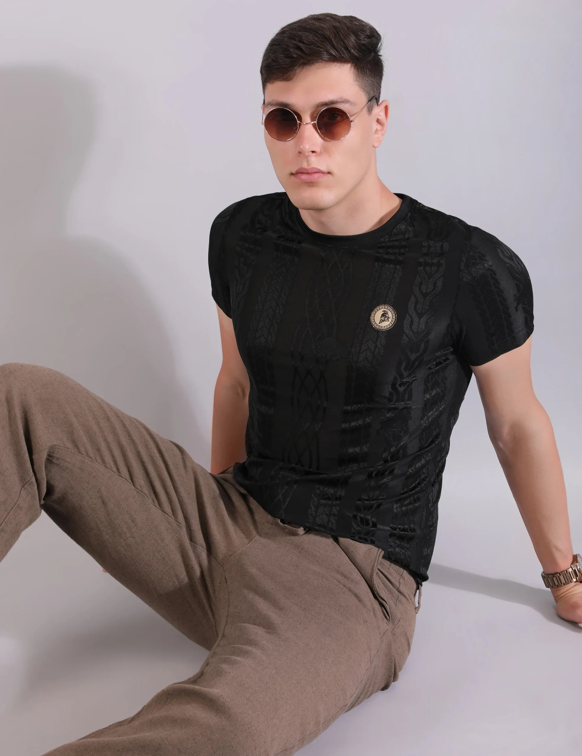 Monogram Matrix Tshirt - Noir Black