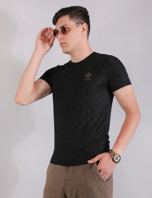 Monogram Matrix Tshirt - Phantom Black - Image 3