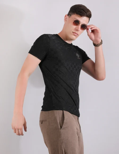 Monogram Matrix Tshirt - Phantom Black - Image 4