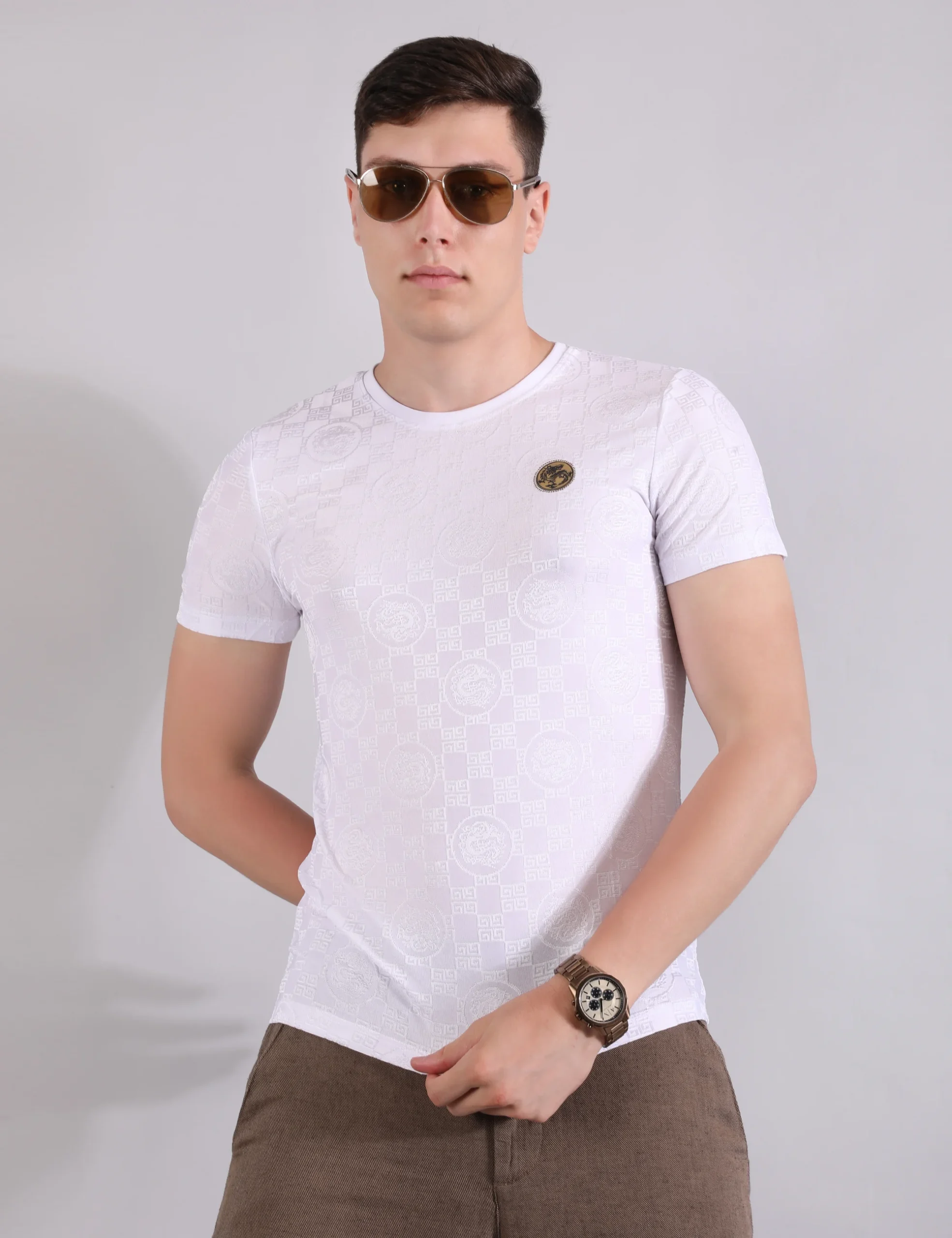 Monogram Matrix Tshirt - Phantom White - Image 2
