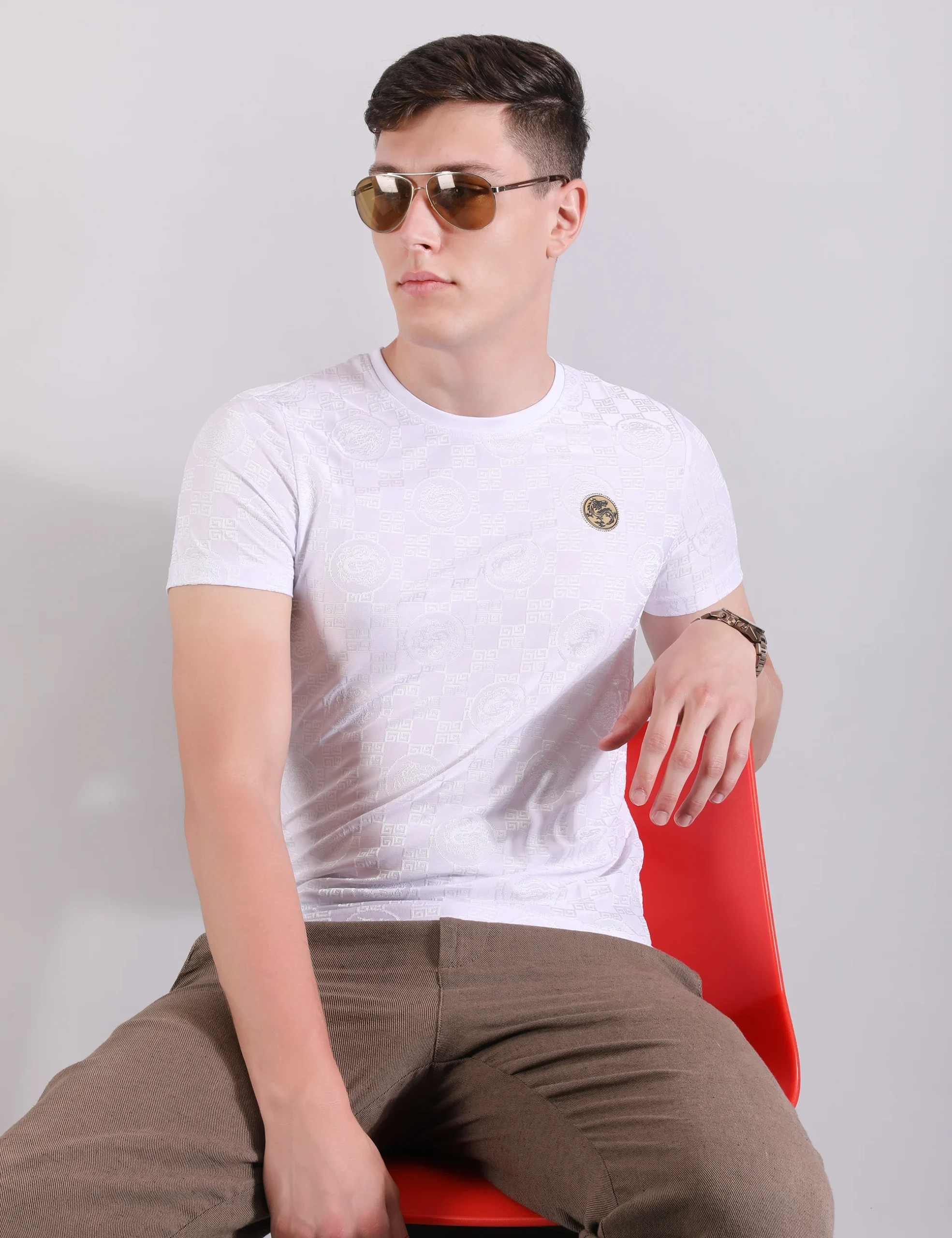 Monogram Matrix Tshirt - Phantom White