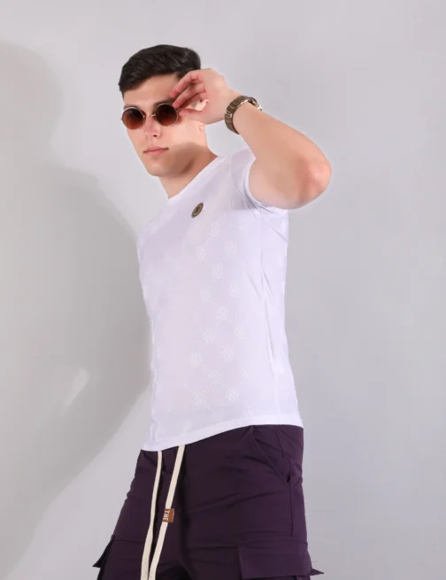 Monogram Matrix Tshirt - Eclipse White - Image 2